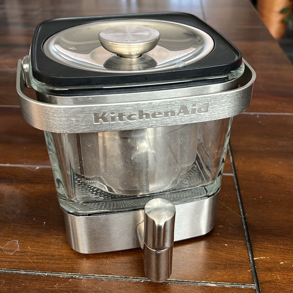 Kitchenaid 1919 28oz Cold Brew Coffee Maker Brushed Stainless Steel Preowned - Picture 3 of 8